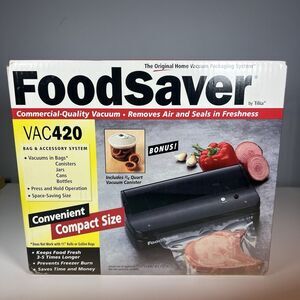FoodSaver VAC 420 Vacuum Packaging Sealer System with Bonus Canister New in Box